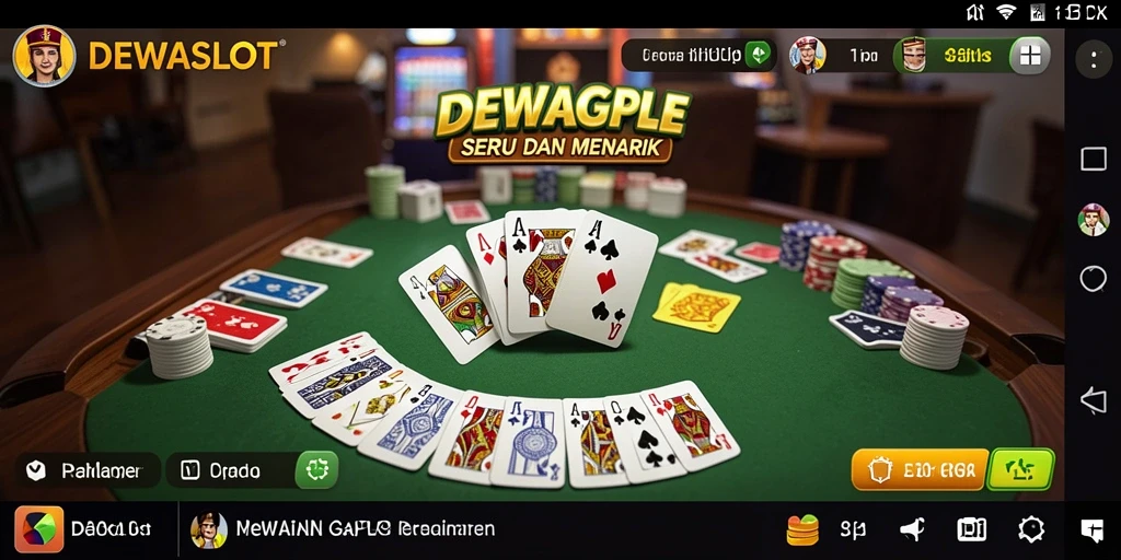 Tampilan gameplay Gaple yang mengasyikkan dan interaktif.