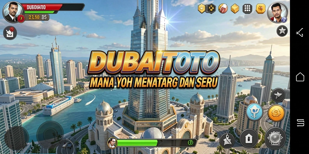 Screenshot DUBAITOTO menampilkan aksi seru dalam pertahanan menara yang menegangkan.