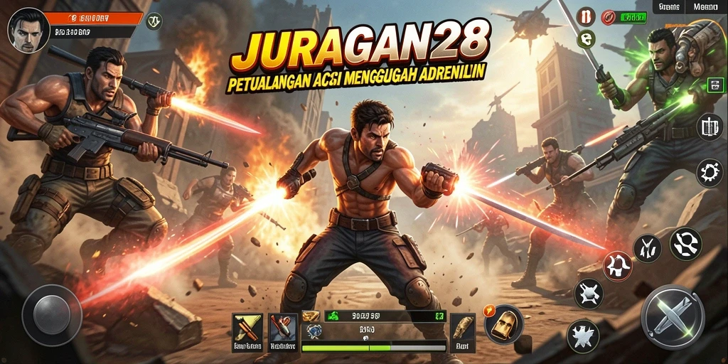 Tangkapan layar menampilkan aksi mendebarkan di JURAGAN28.