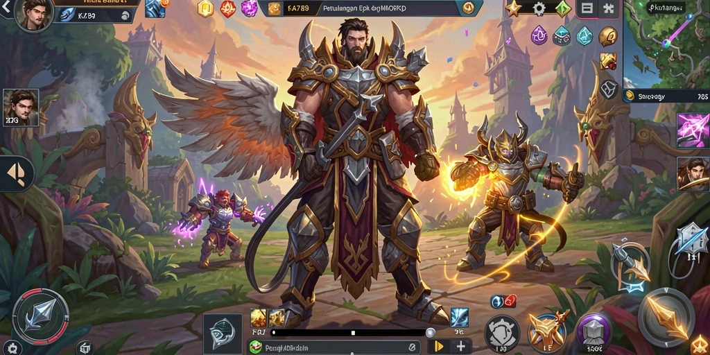 Tampilan gameplay seru dalam petualangan MMORPG KA789.