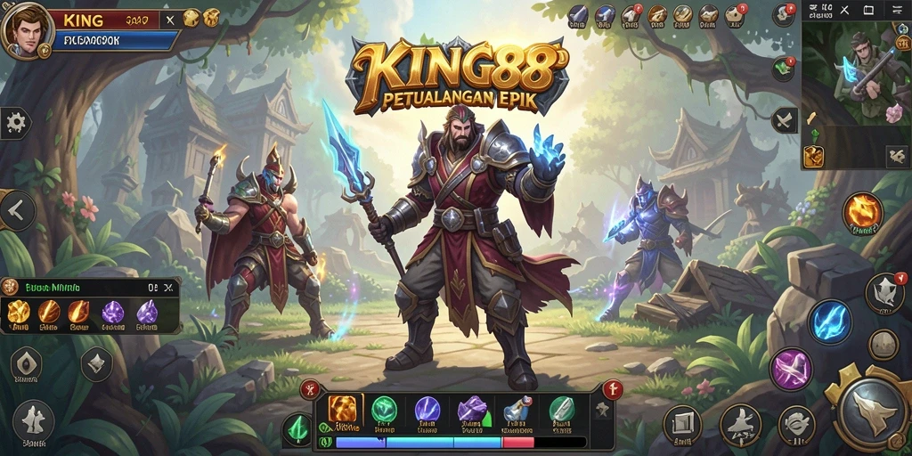 Tampilan gameplay KING88 yang menegangkan dan penuh aksi.