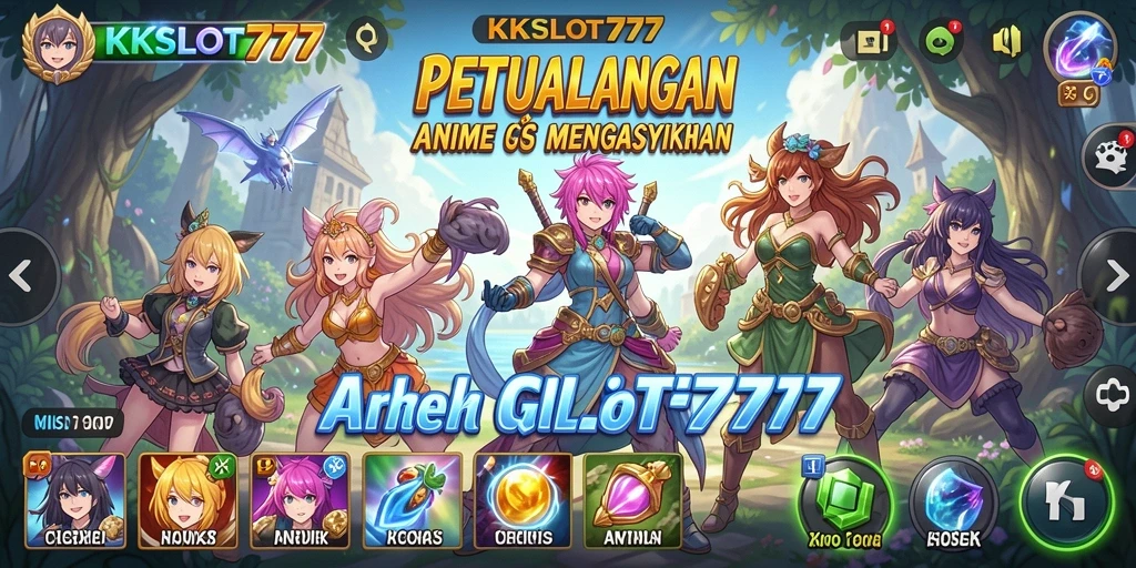Tampilan dinamis gameplay KKSLOT777 yang penuh aksi.