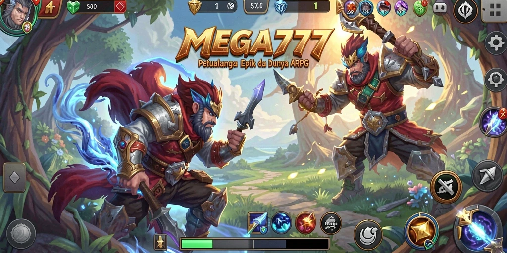 Tangkapan layar MEGA777 menampilkan aksi seru dan grafis memukau dalam gameplay ARPG.