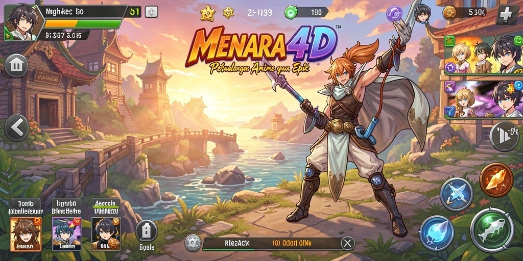 Tampilan screenshot permainan MENARA4D yang menarik dan penuh aksi.