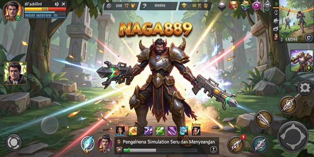 Tampilan gameplay menarik dari NAGA889 dalam simulasi kehidupan.