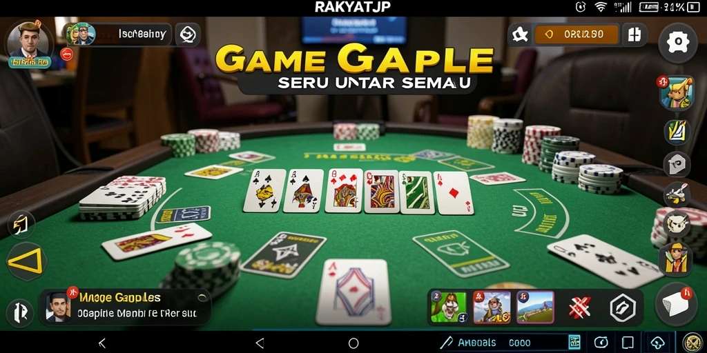Tampilan gameplay RAKYATJP yang menarik dan interaktif.