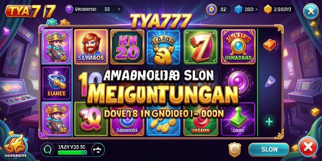 Tampilan gameplay slot TYA777 yang seru dan penuh warna.