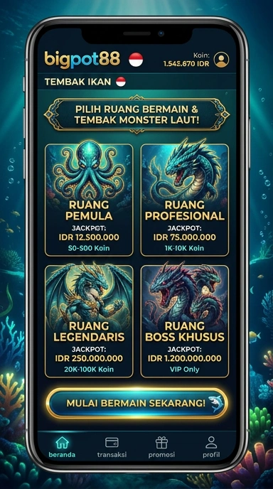 Tangkapan layar menunjukkan berbagai kategori aplikasi di bigpot88.